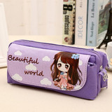 Osmond Cute Cartoon Printing Cosmetic Bag Women Makeup Bags Traveling Stationary Storage Organizers Love Charactor Cosmetic Case