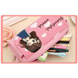 Osmond Cute Cartoon Printing Cosmetic Bag Women Makeup Bags Traveling Stationary Storage Organizers Love Charactor Cosmetic Case