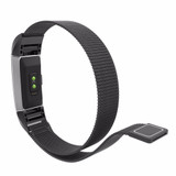 Original Milanese Loop Wrist Band Strap for Fitbit Charge 2 Link Bracelet Stainless Steel replacemet bands Magnetic Closure New