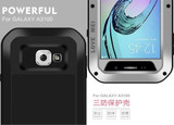 Original LOVE MEI Capa For Galaxy A3 A5 2017 Waterproof Powerful Metal+Silicone Case for SAMSUNG Galaxy A3 A310 A5 A500 A7 S7 S8