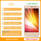Original LEAGOO Z5 Z5C 5.0 inch Android 6.0 3G WCDMA 1GB+8G Spreadtrum SC7731c Cortex A7 Quad Core 1.3GHz Dual SIM Mobile Phone
