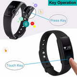 Original ID107 Heart Rate Smart Bracelet Watch Heart Rate Monitor Smart Band Wireless Fitness Tracker Wristband for Android iOS