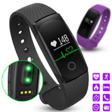 Original ID107 Heart Rate Smart Bracelet Watch Heart Rate Monitor Smart Band Wireless Fitness Tracker Wristband for Android iOS