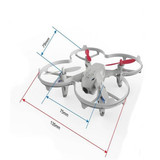 Original Hubsan H107D FPV X4 5.8G 4CH 6 Axis RC Aircraft Quadcopter With HD Camera Transmitter RTF Mode 2
