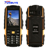 Original DTNO.I A9 rugged ip67 waterproof shockproof Phone 4800mAH Battery Flashlight 2.4 inch long standby Power Bank Phone