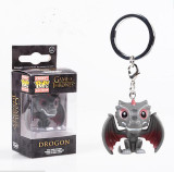 Harry Porter Funko Pop game of thrones keychain Thor Hulk Captain America Deadpool the walking dead Doctor Who key ring