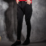 Harem pants casual pants men slim skinny pants trousers all-match plus velvet thickening feet pants singers stage pant costume!!
