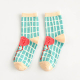 Harajuku Women Funny Socks Cartoon Animal Flamingo Cute Socks bird Cotton Short Anke Sock Skate Socks skarpetki damskie Sokken