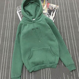 Harajuku Sweatshirt For Women 2018 Autumn Winter Fleece "OH YES" Letter Print Pullover Thick Loose Hoodies Female Casual Coat