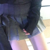 Harajuku Solar 2017 Women Autumn Summer Gradually Printed Plaid High Waist Vintage Skirts Black Preppy Style Pleated Skirts