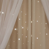 Hollow Star Thermal Insulated Blackout Curtains