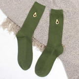 harajuku socks women New Cartoon Warm Cotton Socks fashion Fruit Embroidery Hosiery christmas socks chaussette femme