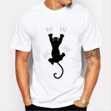 Harajuku Cat 2016 Fashion Summer Man O Neck Cotton T-shirt Short Sleeve Tops Shirt S M L XL XXL Harajuku Cat 2016 Fashion Summer Man O Neck Cotton T-shirt Short Sleeve Tops Shirt S M L XL XXL