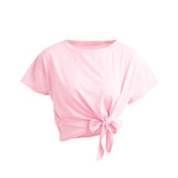 Harajuku Crop Top Women 2018 Sexy Summer Tops Short Sleeve T Shirt Women Kawaii Bow Tee Shirt Femme Causal Basic T-shirt Blusas