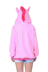 Harajuku 2018 New Fashion Cartoon Unicorn Sweatshirts Tracksuits Novelty Women Hooded Hoodies Unicornio Moletom Jacket