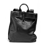 Backpack with folded top