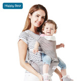 HappyBear Baby Carrier Mesh Design Breathable Kangaroos BackPack Infant Sling Carrier Hip Seat Baby Carrier for All Season 1703