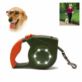 Newon Led Glowing Pet Dog Leash Rope Lead Retractable Nylon Pet Products Dog Harness Leash Pet Supplies for Small Medium Dog