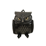 Newest X Feeling Fashion Gothic Design Women Backpacks Owl Stylish Cool Black Pu Leather Women Bags