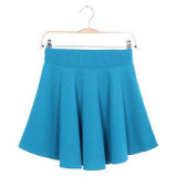 Newly Design Fashion Skirts Sexy Women High Waist Plain Style Skater Flared Cotton Mini Skirt Loose Candy Color Pleated Hot D007