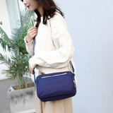 Women Elegant Waterproof Nylon Bags Solid Multi-pocket Zipper Crossbody Bag