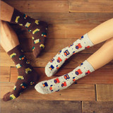 Newly Design 4Seasons Fashion New Women Cute Owl Socks Casual Cotton Socks For Male Female