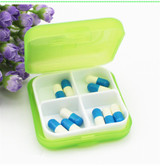 NewestMini 4 Slots Portable Medical Pill Box Drug Medicine Case Organizer New Storage Box F906