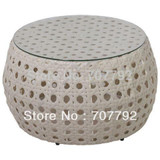 NEWEST!Rattan round Sofa Set with Coffee Table