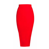 newest yellow pink green blue nude black summer women skirts fashion split bodycon bandage skirt sexy pencil skirt wholesale