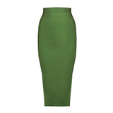newest yellow pink green blue nude black summer women skirts fashion split bodycon bandage skirt sexy pencil skirt wholesale