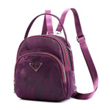 Women's Casual Camouflage Waterproof Nylon Bags Multifunctional Zipper Backpack