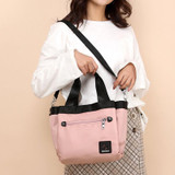 Women's Casual Color Matching Waterproof Nylon Bag Multi-pocket Zipper Handbags