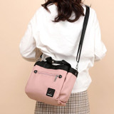 Women's Casual Color Matching Waterproof Nylon Bag Multi-pocket Zipper Handbags