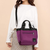 Women's Casual Color Matching Waterproof Nylon Bag Multi-pocket Zipper Handbags