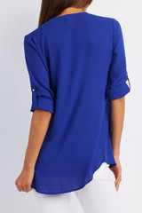 New Style V-Neck Long Sleeve Blouse Chiffon Blouse Fashion Ladies Women Casual Tops Shirt Women Summer Loose Top blusa feminina