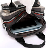 Women's Casual Contrast Color Waterproof Nylon Bags Multifunctional Multi-pocket Zipper Handbags