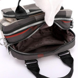 Women's Casual Contrast Color Waterproof Nylon Bags Multifunctional Multi-pocket Zipper Handbags