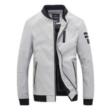 Pkorli New Men Jacket Spring Autumn Fashion Slim Fit Windbreaker Coats Zipper Designer Male Thin Baseball Bomber Jacket Coat
