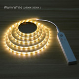PIR Motion Sensor LED Night light AAA Battery Power Flexiable LED Strip lamp 1m 2m 3m Bed Closet Wardrobe Cabinet Stairs Hallway