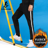 Pioneer Camp New winter thick sweatpants men brand-clothing black heavyweight straight fleece warm trousers male AWK702325