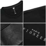 Pioneer Camp New arrival Hoodies men brand-clothing fashion patchwork male sweatshirt top quality casual tracksuit AWY702004