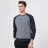 Pioneer Camp New arrival hoodies men brand clothing fashion striped sweatshirts male top quality 100% cotton tracksuit AWY703060