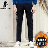 Pioneer Camp New arrival autumn winter pants men brand clothing male black warm sweatpants mens black fashion trousers 622134