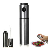 PHFU Stainless Steel Olive Mister Pump Spraying Bottle Sprayer Can Oil Jar Pot Tool