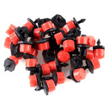 PHFU 50pcs Adjustable Irrigation Sprinklers Emitter Drip System on 1/4" Barb