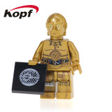 PG659 Building Blocks Super Heroes C-3PO Protocol Droid Shore Trapper Star Wars C3PO Bricks Model Education Gift Children Toys