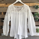 Feitong Women Chiffon Blouse 2017 Fashion Boho Lady Sexy Loose Lace Tops shirt Casual Summer White Blouses blusa feminino Hot
