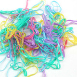 Feitong Kids Elastic Hair Bands For Girls Colorful Scrunchy Hair Rope Ponytail Girls Rubble Band Kids Accessories Drop Shipping