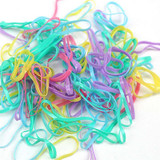 Feitong Kids Elastic Hair Bands For Girls Colorful Scrunchy Hair Rope Ponytail Girls Rubble Band Kids Accessories Drop Shipping