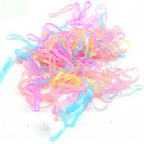 Feitong Kids Elastic Hair Bands For Girls Colorful Scrunchy Hair Rope Ponytail Girls Rubble Band Kids Accessories Drop Shipping